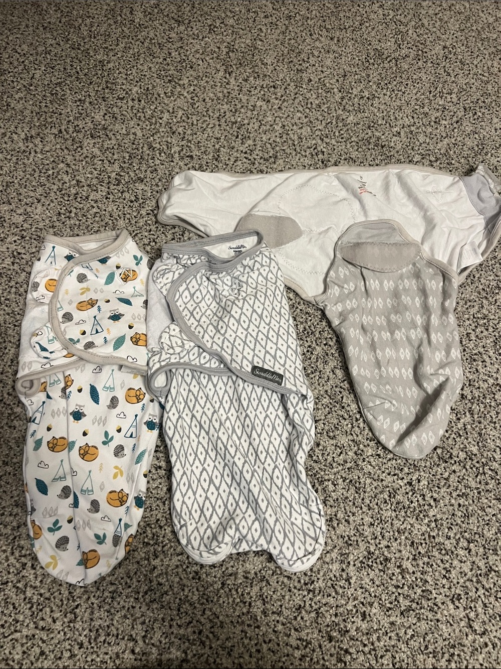SwaddleMe Gray, White and Yellow Swaddles
